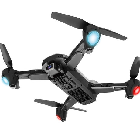 Foldable 4K Drone with Dual Cameras – Long Flight Time &amp; Remote Control Included